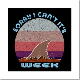 Vintage Sorry I Can't It's Week Posters and Art